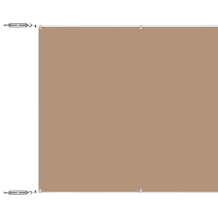 Vidaxl Luifel Vertikal 100x100 cm Oxford Stofftaupe