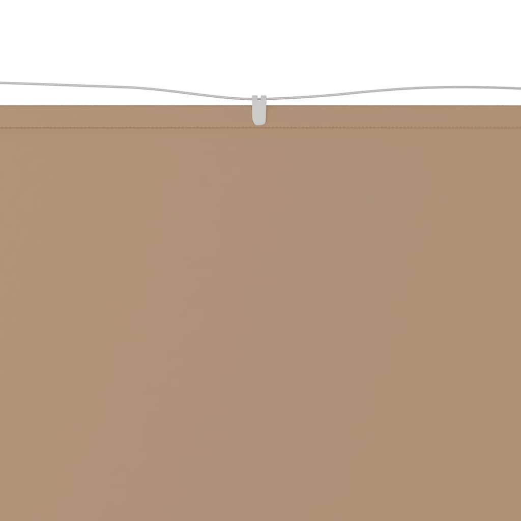 Vidaxl Luifel Vertikal 100x100 cm Oxford Stofftaupe