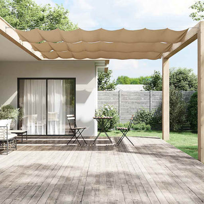 Vidaxl Luifel Vertikal 100x100 cm Oxford Stofftaupe