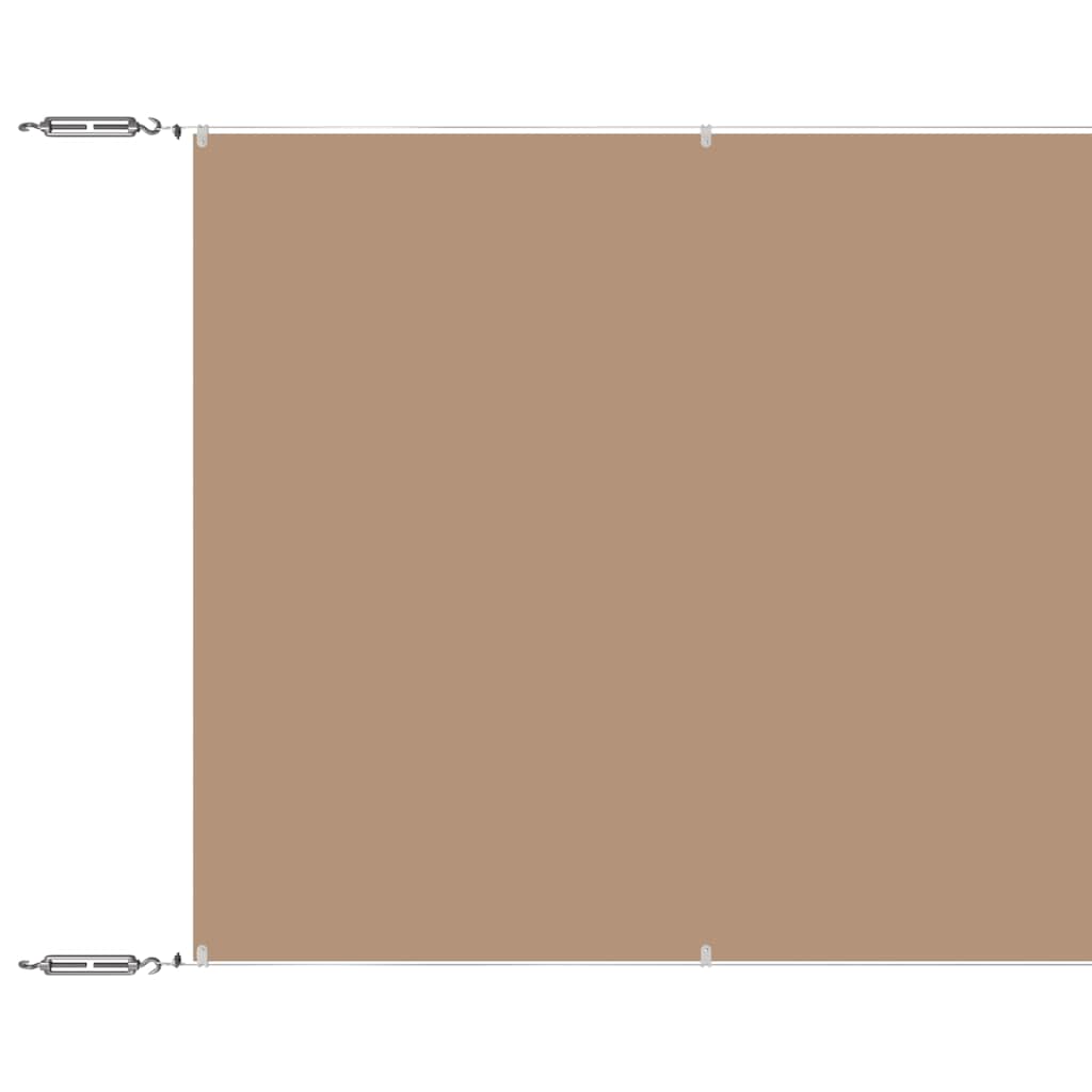 Vidaxl Luifel vertikal 140 x 800 cm Oxford Stofftaupe