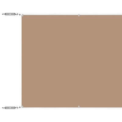 Vidaxl Luifel vertikal 140 x 800 cm Oxford Stofftaupe
