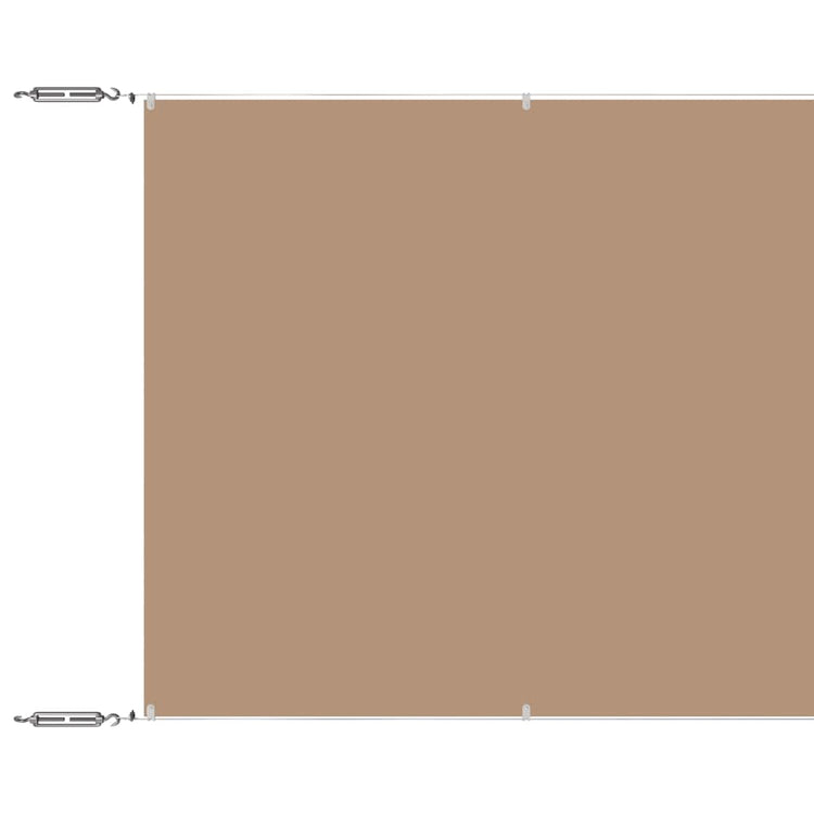 Vidaxl Luifel vertikal 140 x 800 cm Oxford Stofftaupe