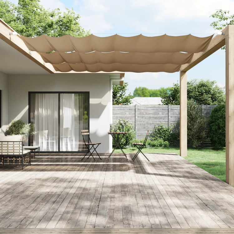 Vidaxl Luifel Vertikal 180 x 360 cm Oxford Stofftaupe