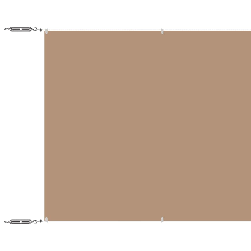 Vidaxl Luifel Vertikal 180 x 1000 cm Oxford Stofftaupe
