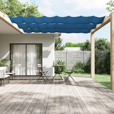 Vidaxl Luifel Vertikal 100x360 cm Oxford Stoff blau