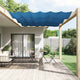 Vidaxl Luifel vertikal 140x270 cm Oxford Stoff blau