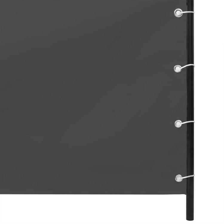 VIDAXL -Balkon -Bildschirm 120x240 cm Oxford Fabric Anthrazit -gelöscht