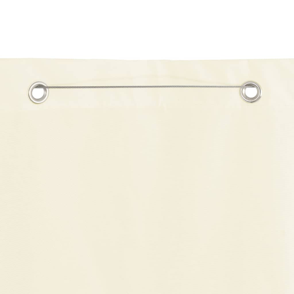 Vidaxl Balkon Bildschirm 120x240 cm Oxford Stoffcreme -Colored