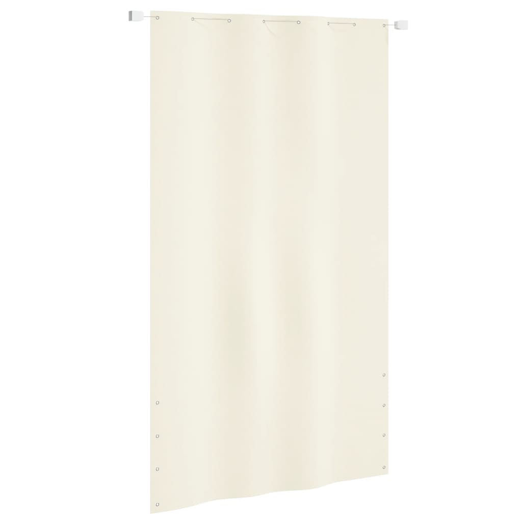 Vidaxl Balkon Bildschirm 140x240 cm Oxford Fabric Crème farbig