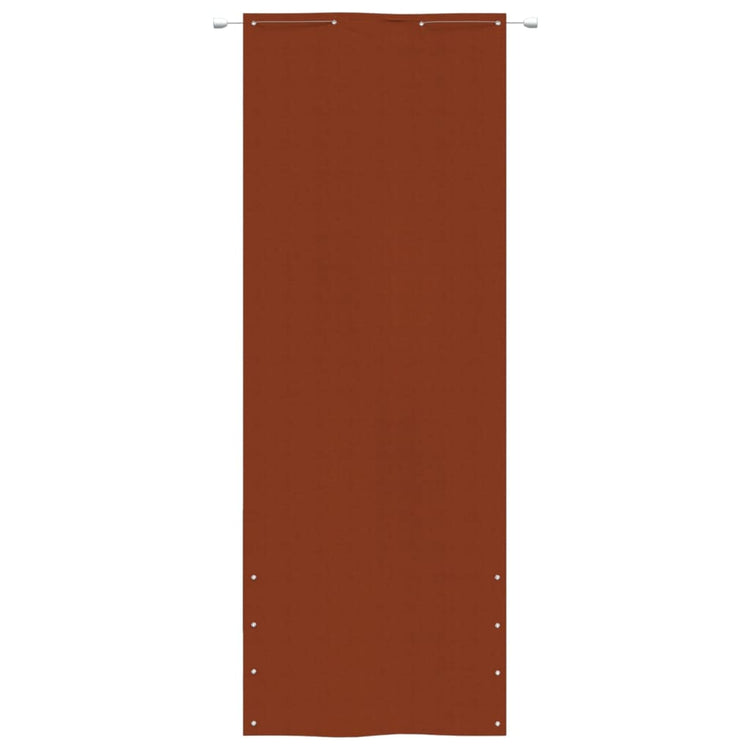 Vidaxl Balkon Bildschirm 80x240 cm Oxford Fabric Terracotta -gelöscht