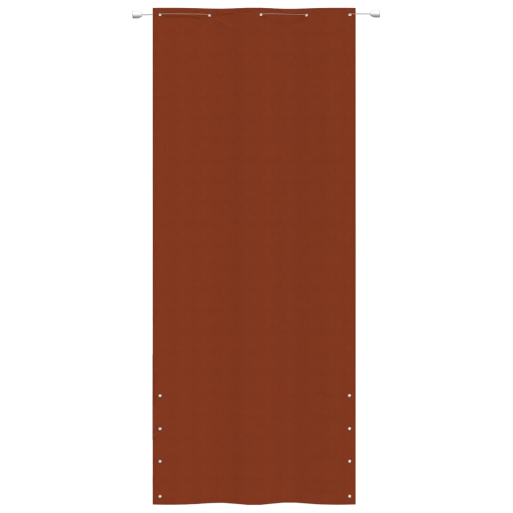 VIDAXL -Balkon -Bildschirm 100x240 cm Oxford Fabric Terracotta -gelöscht