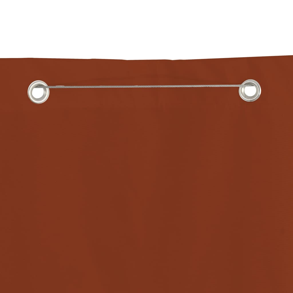 VIDAXL -Balkon -Bildschirm 140x240 cm Oxford Fabric Terracotta -Colored
