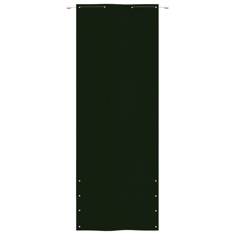 Vidaxl Balkon Bildschirm 80x240 cm Oxford Stoff dunkelgrün