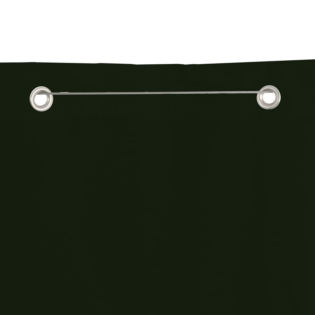 Vidaxl Balkon Bildschirm 140x240 cm Oxford Stoff dunkelgrün