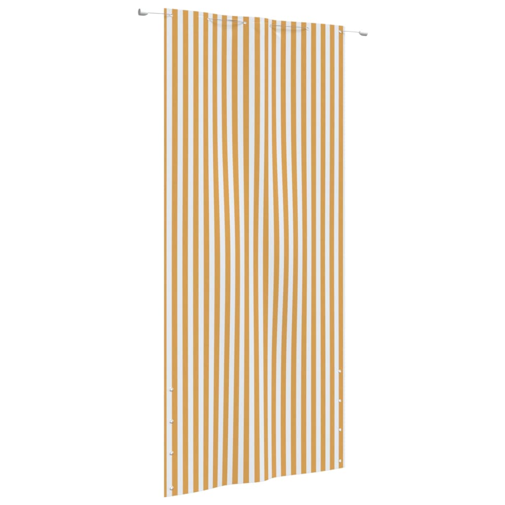 Vidaxl Balkon Bildschirm 120x240 cm Oxford Stoff gelb und weiß