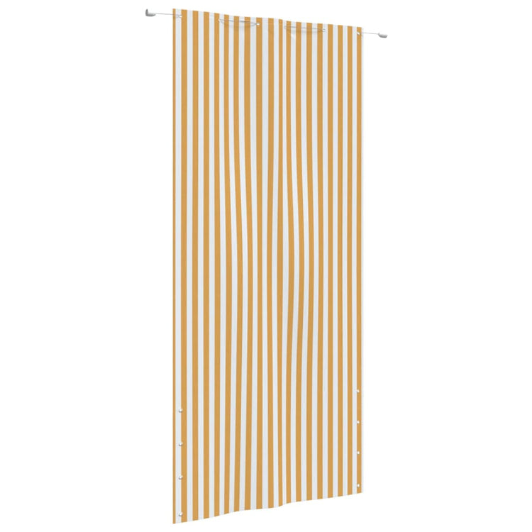 Vidaxl Balkon Bildschirm 120x240 cm Oxford Stoff gelb und weiß
