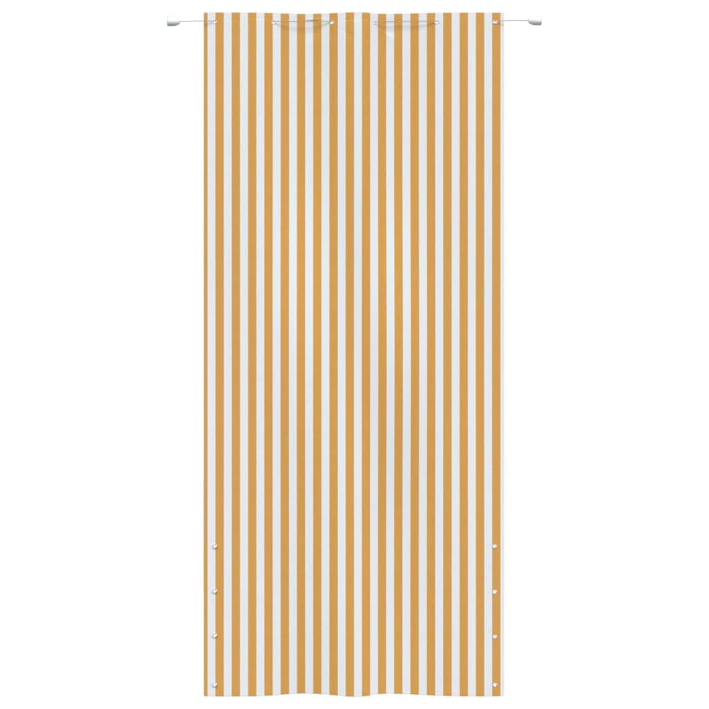 Vidaxl Balkon Bildschirm 120x240 cm Oxford Stoff gelb und weiß