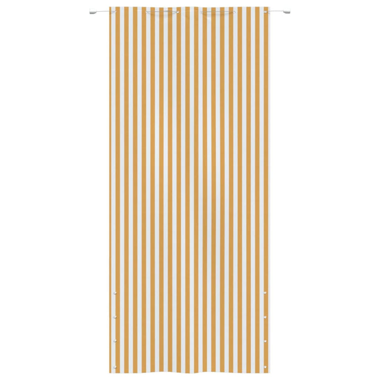 Vidaxl Balkon Bildschirm 120x240 cm Oxford Stoff gelb und weiß