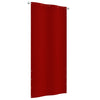 Vidaxl Balkon Bildschirm 100x240 cm Oxford Stoff rot