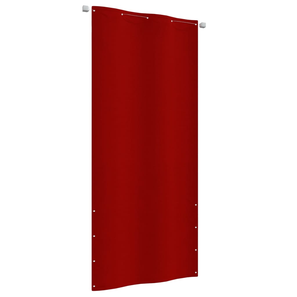 Vidaxl Balkon Bildschirm 100x240 cm Oxford Stoff rot