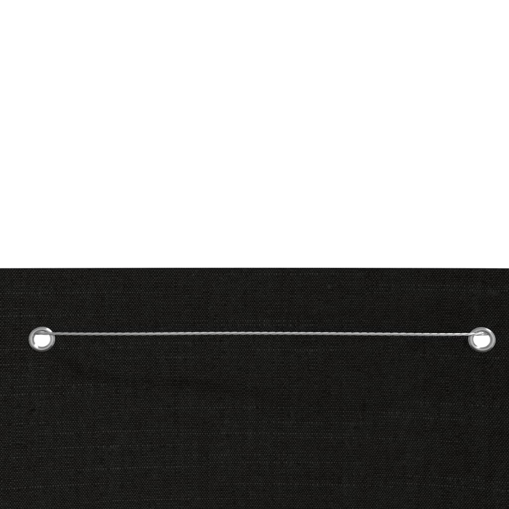 Vidaxl Balkon Bildschirm 120x240 cm Oxford Stoff schwarz