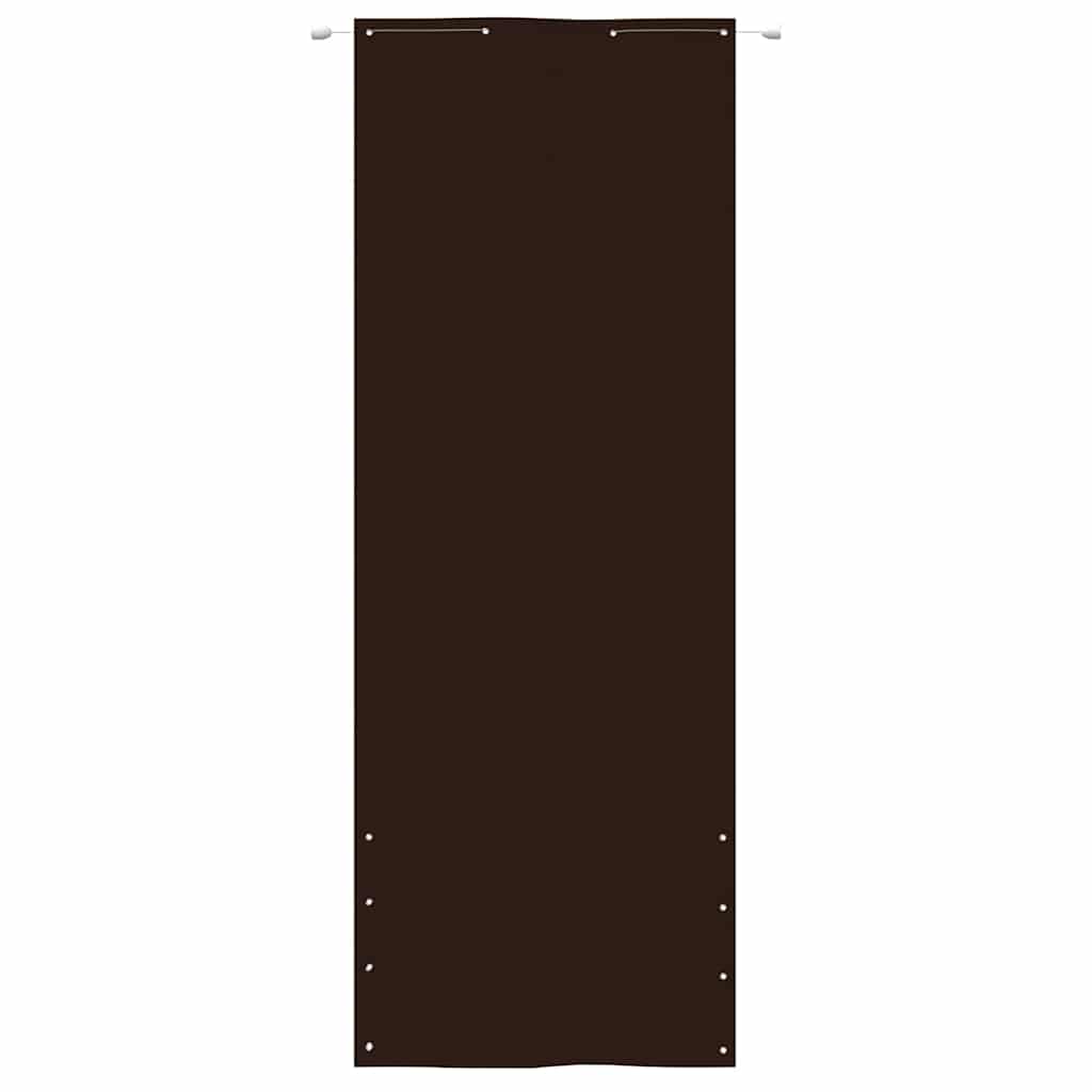 Vidaxl Balkon Bildschirm 80x240 cm Oxford Stoff braun