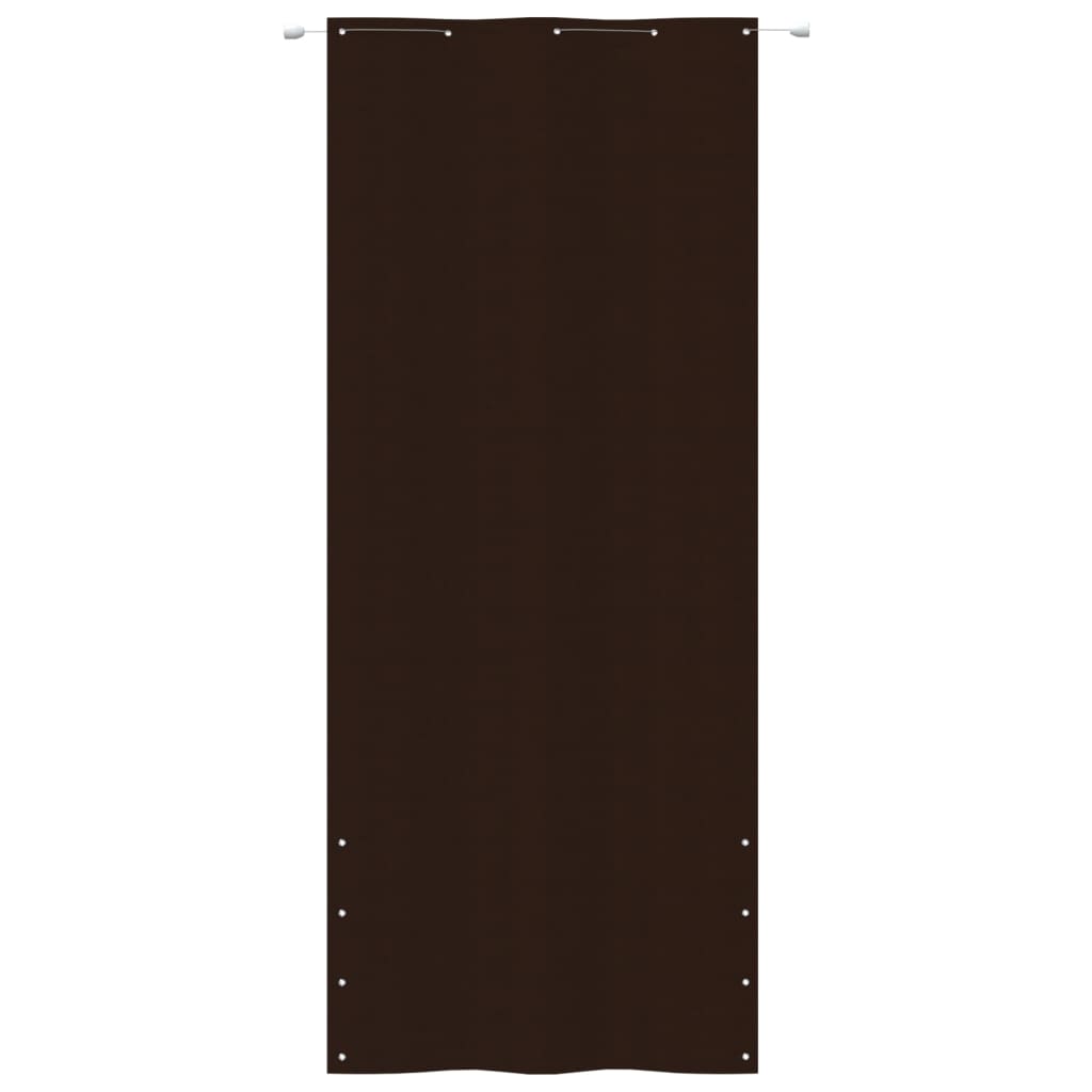Vidaxl Balkon Bildschirm 100x240 cm Oxford Stoff braun
