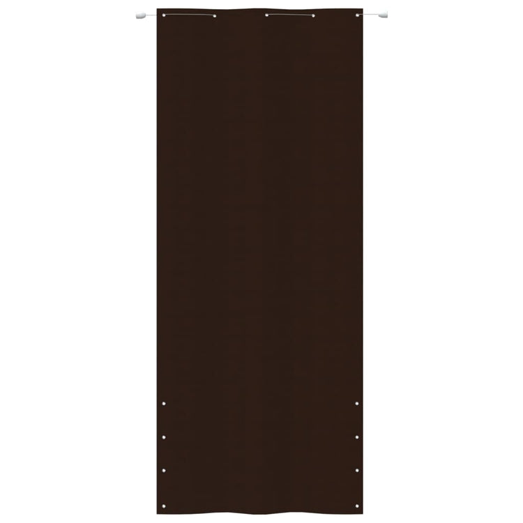Vidaxl Balkon Bildschirm 100x240 cm Oxford Stoff braun