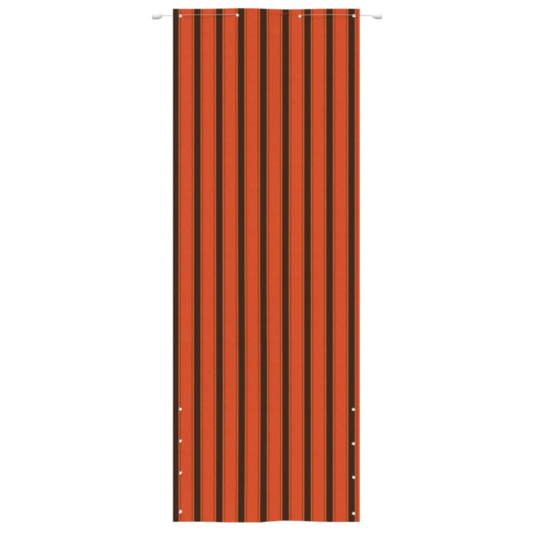 Vidaxl Balkon Bildschirm 80x240 cm Oxford Fabric Orange und Braun