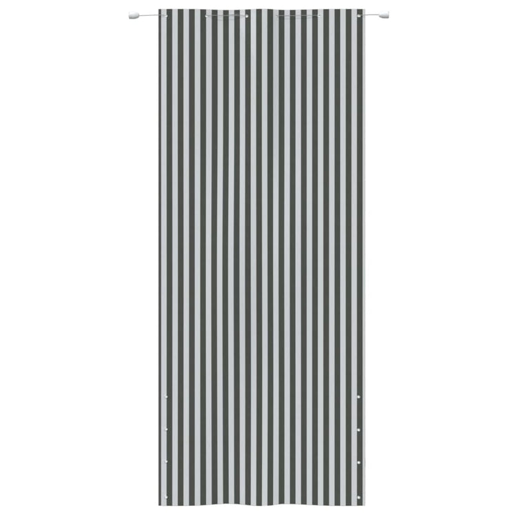 VIDAXL -Balkon -Bildschirm 120x240 cm Oxford Stoffanthrazit -geläutet und weiß