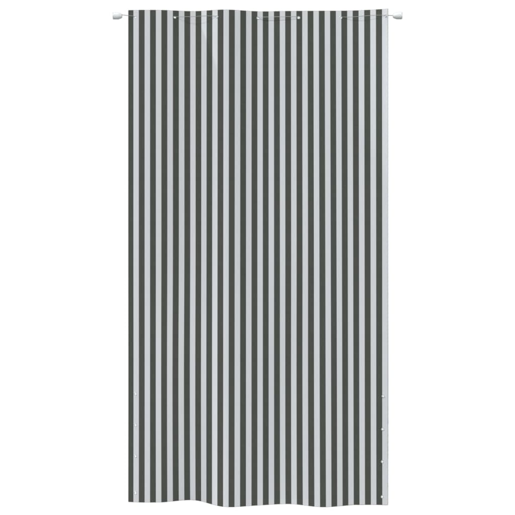 VIDAXL -Balkon -Bildschirm 140x240 cm Oxford Stoffanthrazit -geläutet und weiß