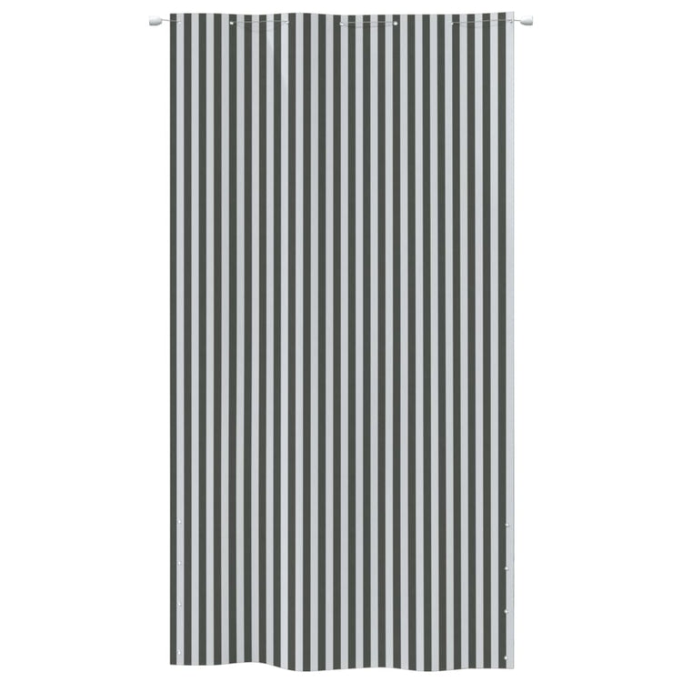 VIDAXL -Balkon -Bildschirm 140x240 cm Oxford Stoffanthrazit -geläutet und weiß