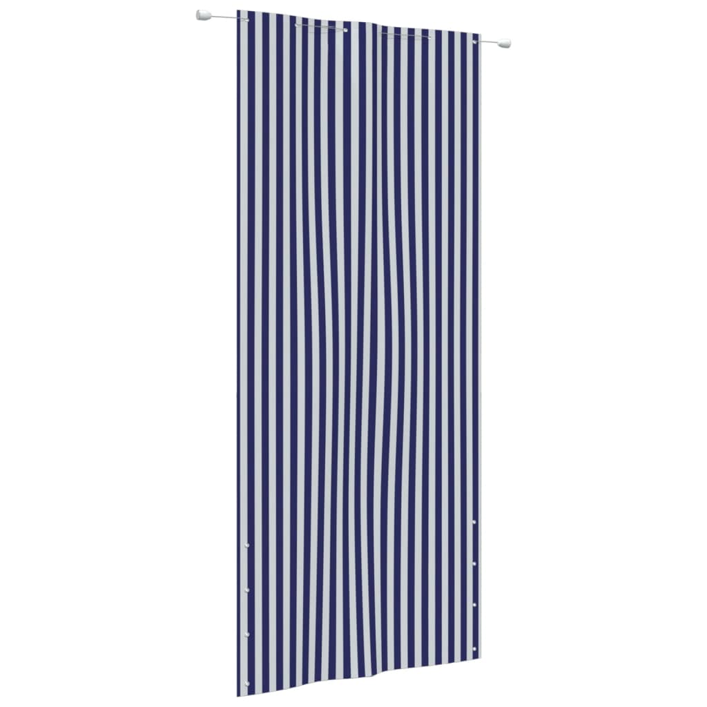 Vidaxl Balkon Bildschirm 120x240 cm Oxford Stoff blau und weiß