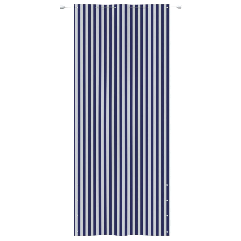 Vidaxl Balkon Bildschirm 120x240 cm Oxford Stoff blau und weiß