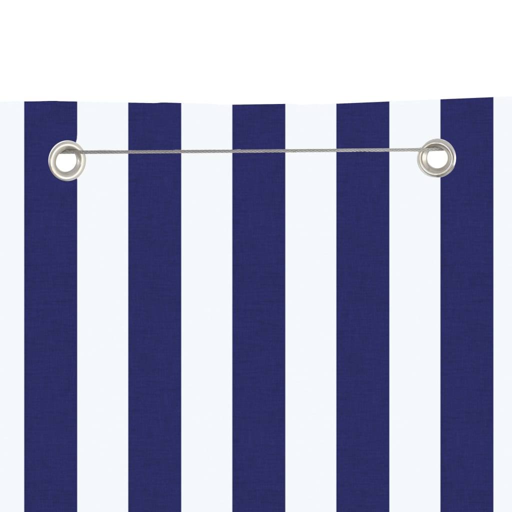 Vidaxl Balkon Bildschirm 120x240 cm Oxford Stoff blau und weiß