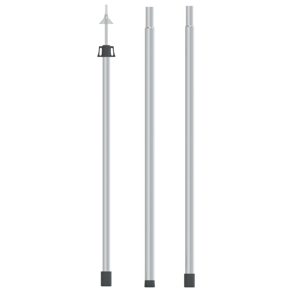 Vidaxl Luifelstok Teleskope 102-260 cm Aluminium