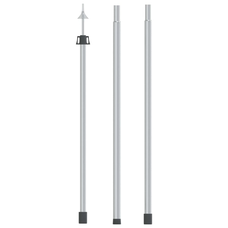 Vidaxl Luifelstok Teleskope 102-260 cm Aluminium
