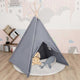 VidaXL Kinder-Tipi-Zelt mit Tasche 120x120x150 cm pfirsichgrau