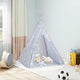 Vidaxx Kinder-Tipi-Zelt mit Tasche 115x115x160 cm Polyester grau