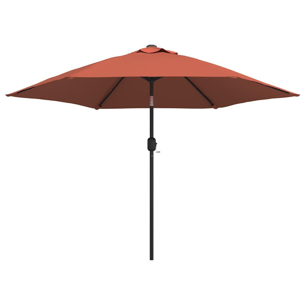 VIDAXL -Parasol mit Metallstast 300 cm Terrakotta -ausgelöst