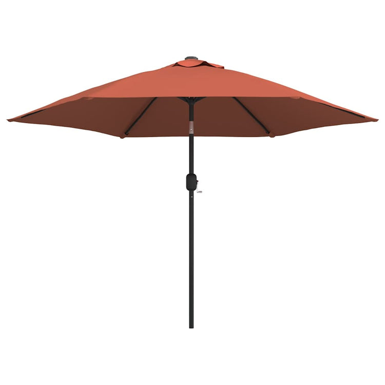VIDAXL -Parasol mit Metallstast 300 cm Terrakotta -ausgelöst