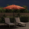 Vidaxl -Parasol mit LED -Beleuchtung und Stahlstast 300 cm Terrakotta