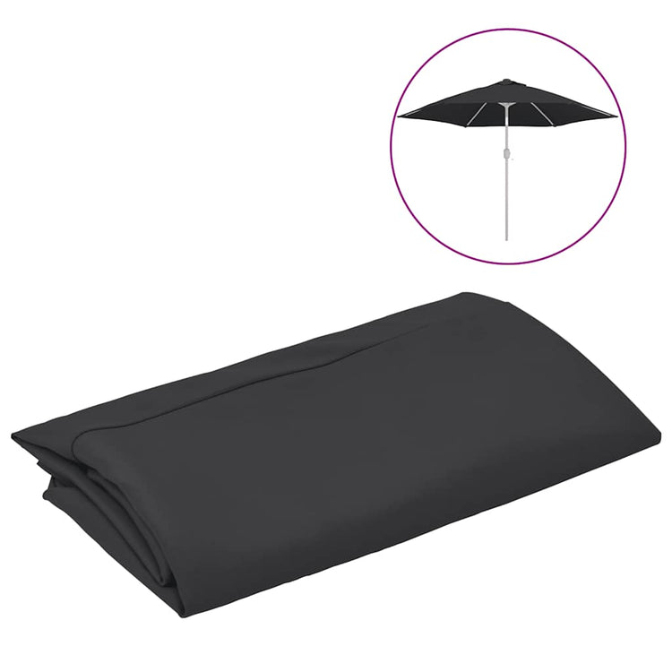 Vidaxl Ersatztuch für Parasol 300 cm schwarz