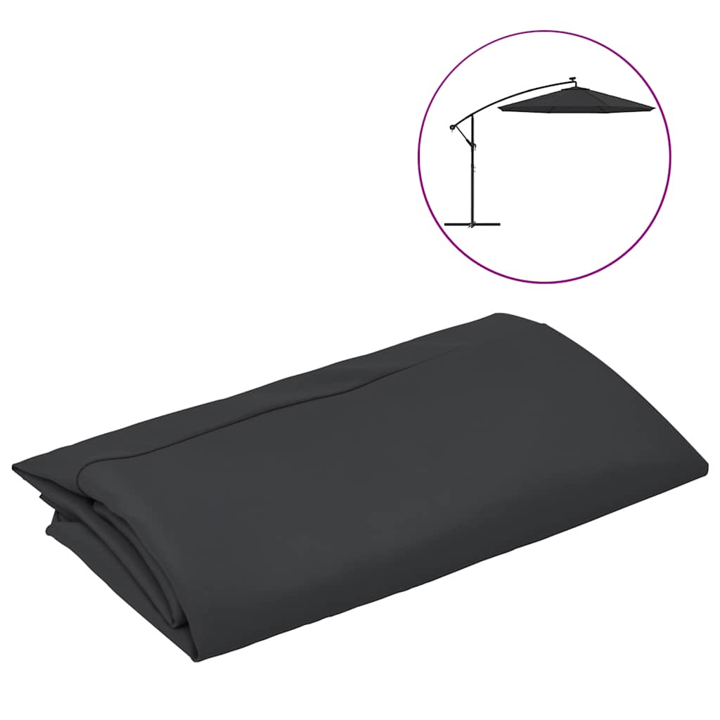 Vidaxl Ersatztuch für schwimmende Parasol 300 cm schwarz