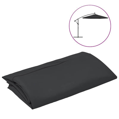 Vidaxl Ersatztuch für schwimmende Parasol 300 cm schwarz