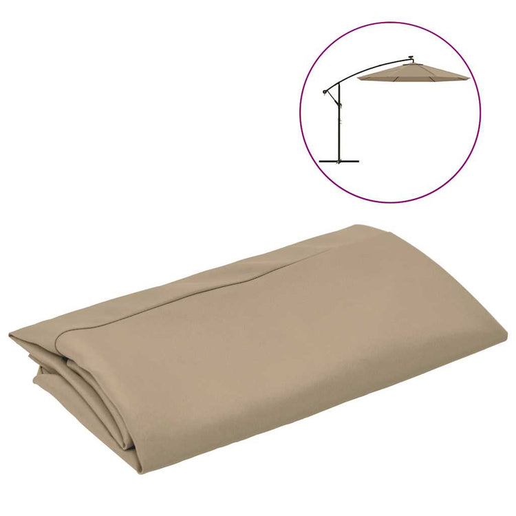Vidaxl Ersatztuch für schwimmende Parasol 350 cm Taupe