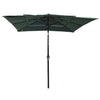 Vidaxl Parasol 3-Schicht mit Aluminiumpol 2,5 x 2,5 m grün