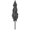 Vidaxl Parasol 3-Schicht mit Aluminiumpol 2,5 x 2,5 m anthrazitfarbenem Farben
