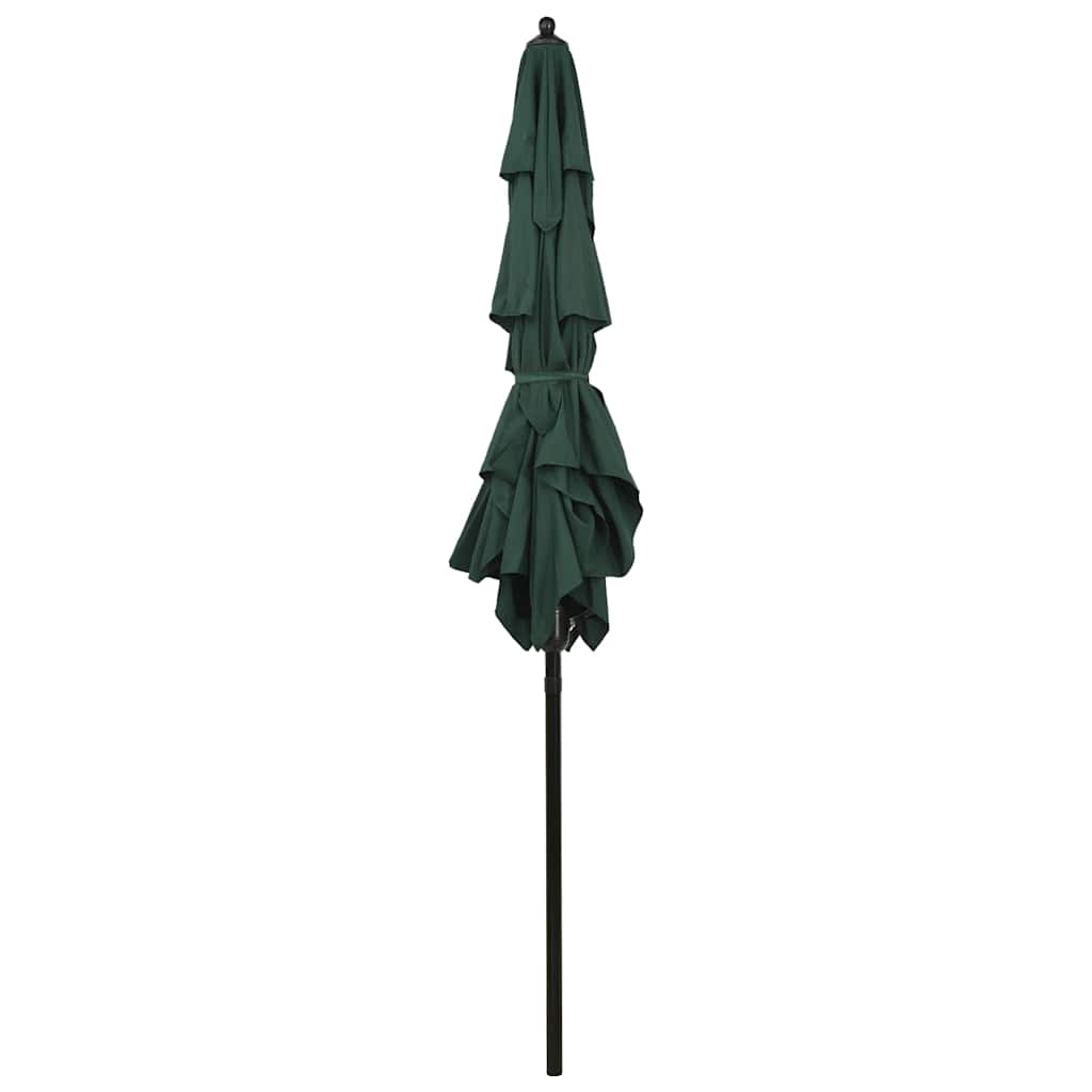 Vidaxl Parasol 3-Schicht mit Aluminiumpol 2x2 m Grün
