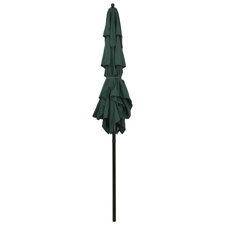 Vidaxl Parasol 3-Schicht mit Aluminiumpol 2x2 m Grün